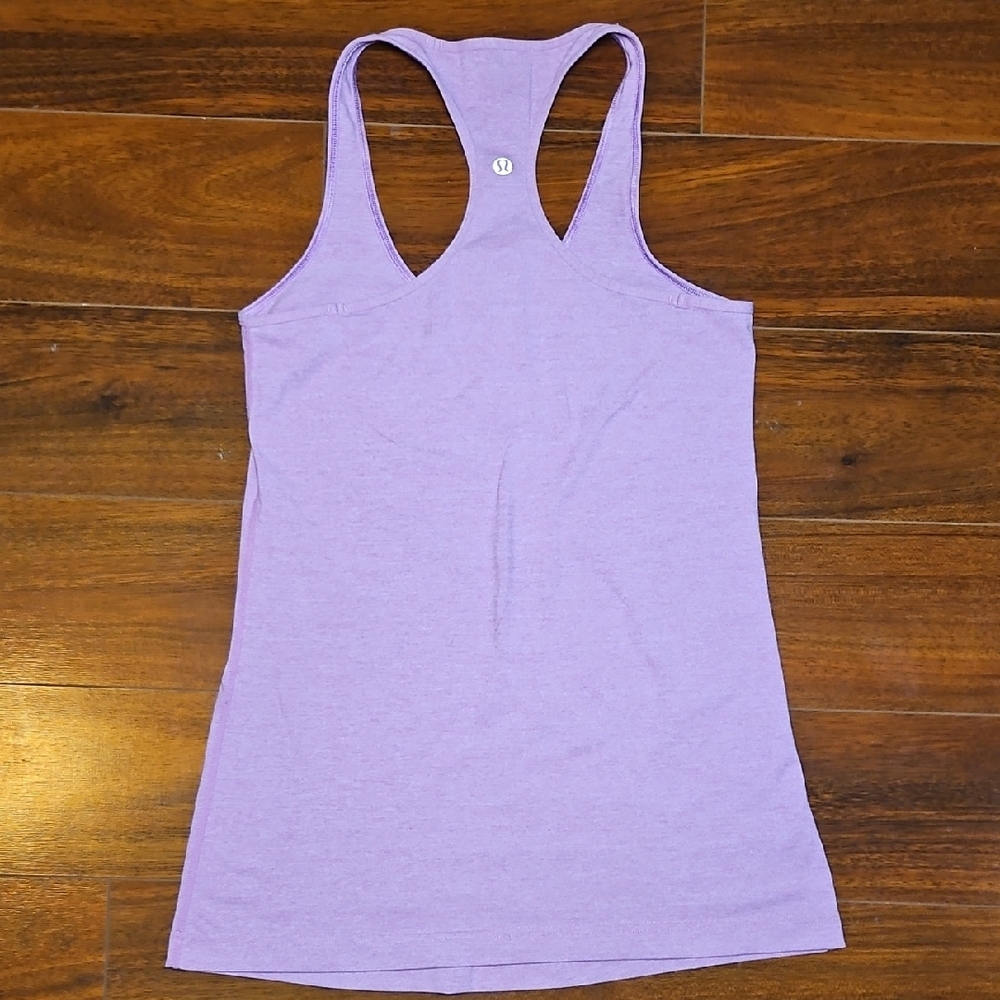 Lululemon Cool Racerback Tank Heathered Smoky Rose - Picture 5 of 6